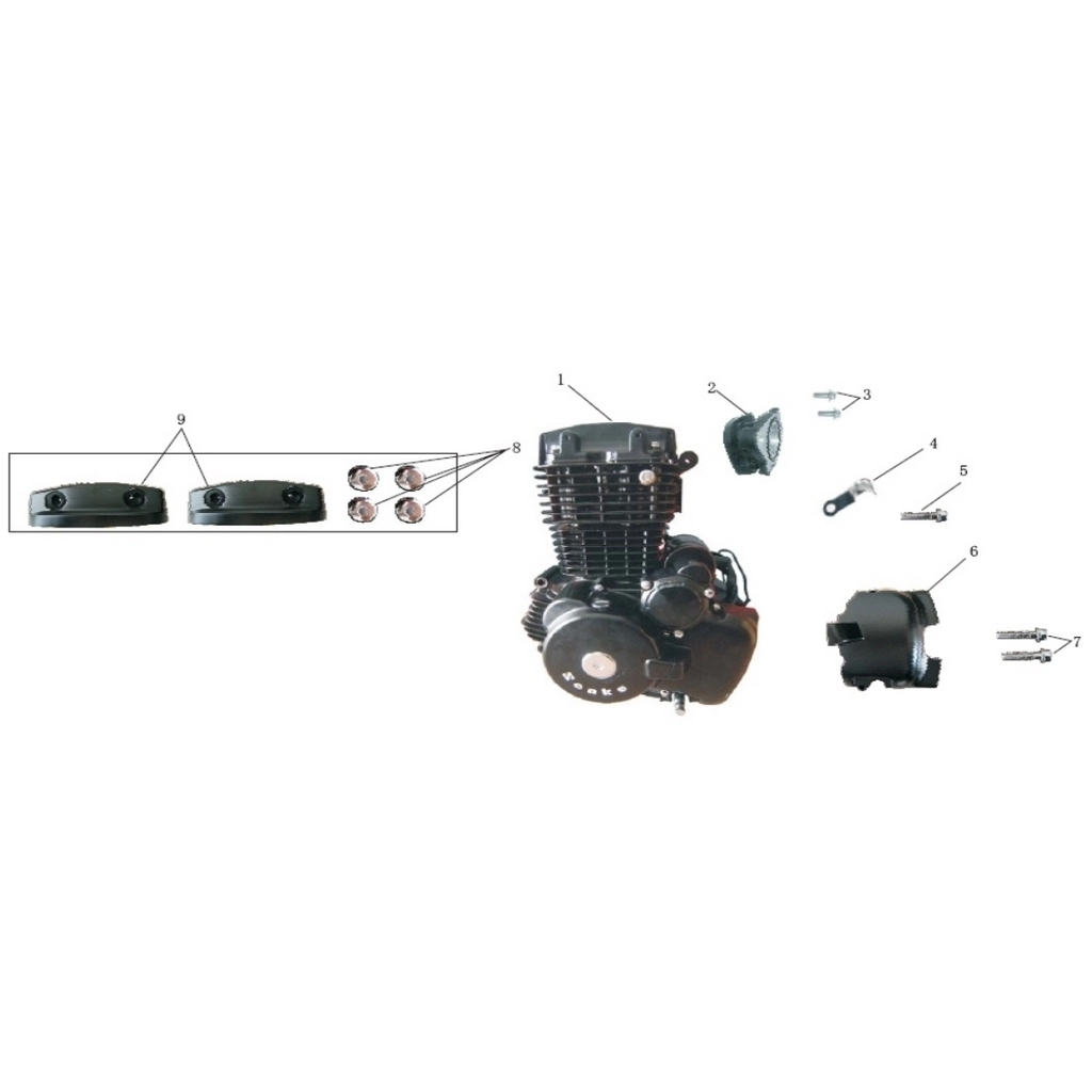 ASYA AS250 (250-MJR) MOTOR ARKA KAPAK #AS250-MJ F3506
